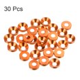thumbnail image 3 of Unique Bargains Lot de 30 Rondelles à Encastrer M4 en Alliage d'Aluminium Anodisé pour Finition, Orange, 3 of 4