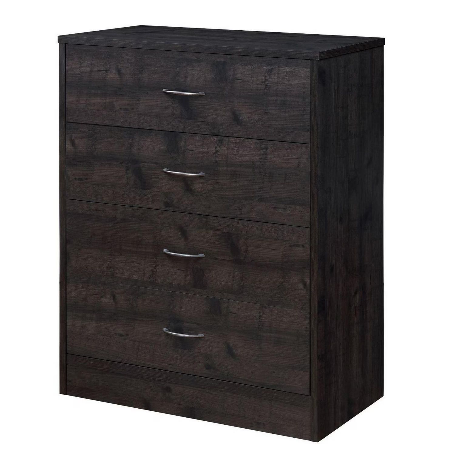 Mainstays Commode à 4 Tirois, Chêne Noir