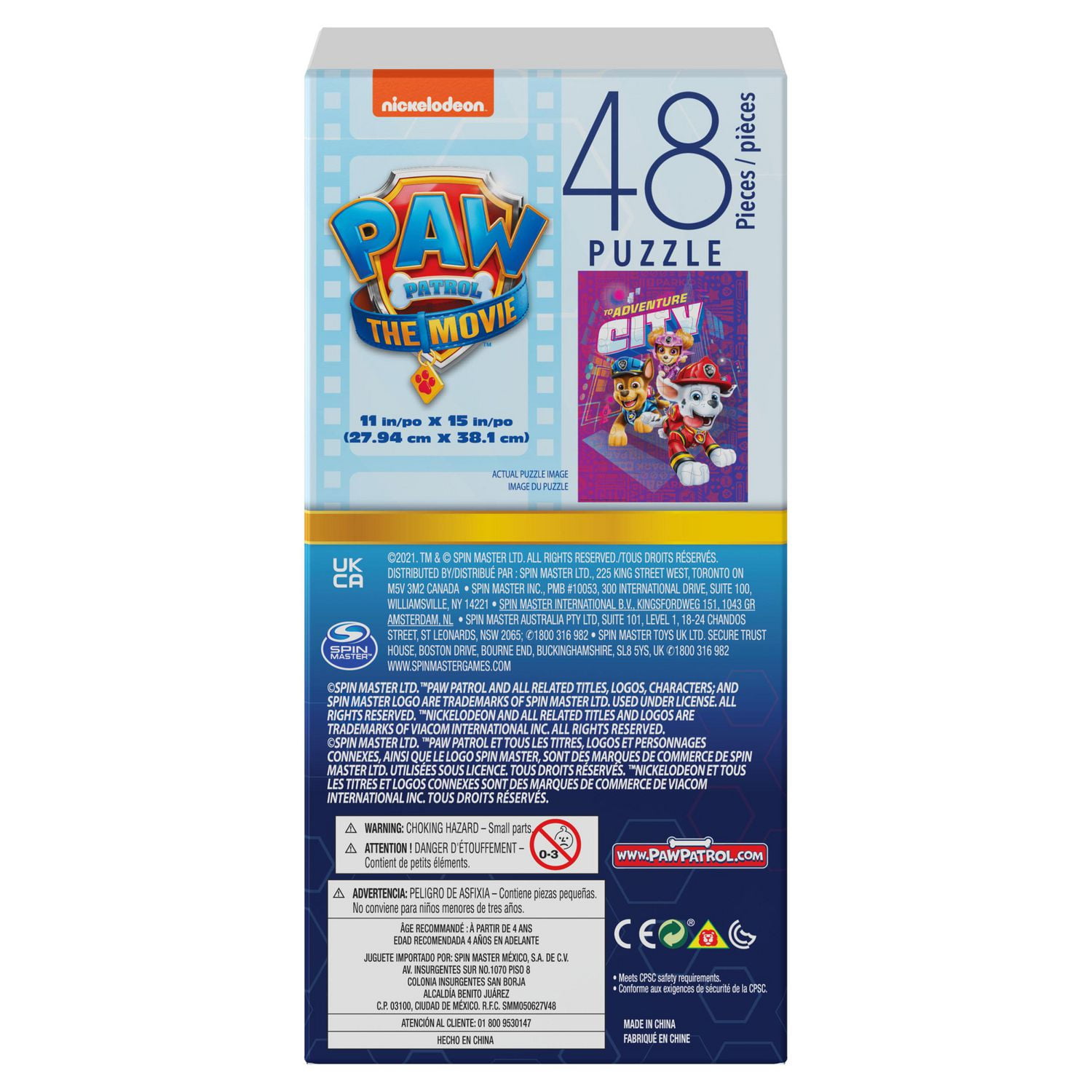 PAW Patrol the Movie Puzzle de 48 pièces, pour les familles et les enfants de 4 ans et plus