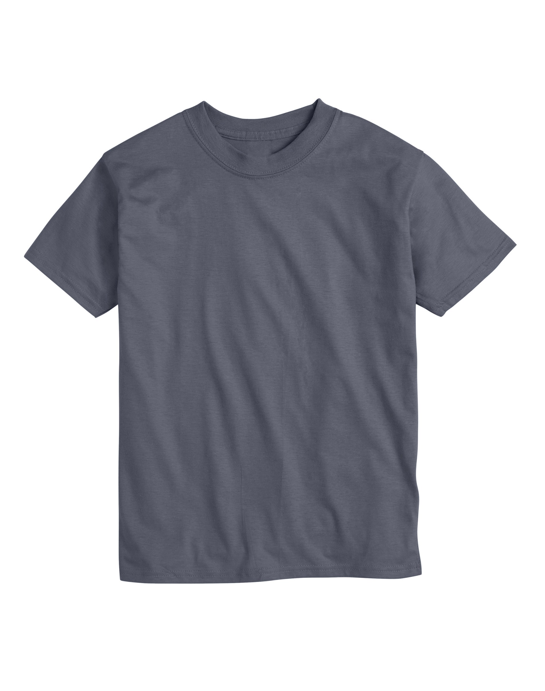 Hanes Mens Beefy T-Shirt 2-Pack, S, Smoke Gray