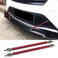 thumbnail image 2 of Adjustable Front Bumper Lip Splitter Strut Rod Tie Support Bars 200mm Red, 2 of 8