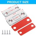 thumbnail image 2 of 4 Pack Magnetic Door Catch, Ultra Thin Cabinet Magnets Stainless Steel Cabinet Door Magnetic Catch, Adhesive Cabinet Door Magnets for Kitchen Closet Drawer Magnetic Cabinet Latch, 2 of 7
