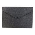 thumbnail image 1 of ZTTD Felt File Folder, Durable Briefcase, Document Bag, Paper File Folders, Portfolio Case, Letter Envelope, Handbag Button Closure, for Office Home S-chool Stationery (Z06-Black), 1 of 8