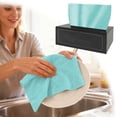thumbnail image 2 of Microfiber Cleaning Cloths Roll 20 Pack Daily Kitchen Towel Set for Wet and Dry Use Absorbent Fast Drying Reusable Paper Towels Alternative for Home Cleaning, 2 of 5