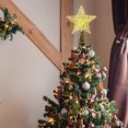 thumbnail image 4 of Pisexur Christmas Decorations Xmas Tree Decor Christmas Tree Decoration Lights Led Copper Wire Star Lights Wrought Iron Glitter Christmas Tree Top Star With String Lights, 4 of 6