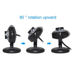 BotaniNest High-definition Vidéo Webcam Webcam USB 2.0 Caméra numérique avec microphone audio intégré pour ordinateur portable avec ampoule