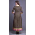 thumbnail image 3 of Bimba Robe Anarkali Imprimée pour Femmes Kurti Longue Évasée Style Chic Kurta Ethnique, 3 of 6