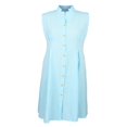 thumbnail image 3 of CHUANK Robe Maxi d'Été Sans Manches pour Femmes en Coton et Lin à Boutons Longue Robe Chemise, 3 of 5