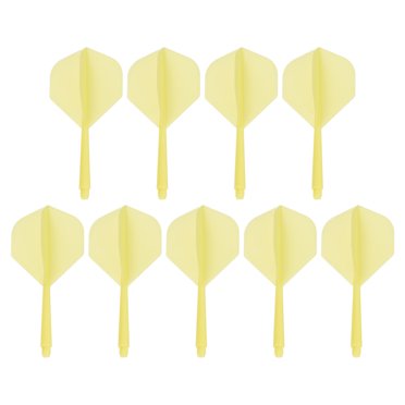 Uxcell Integrated Dart Shaft & Flights, 9 Pack Lightweight Dart Flight Set, Yellow