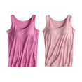 thumbnail image 1 of Camisole en Coton pour Femmes, Camisole Ajustable avec Soutien-Gorge Intégré, Tricot Extensible, 1 of 6