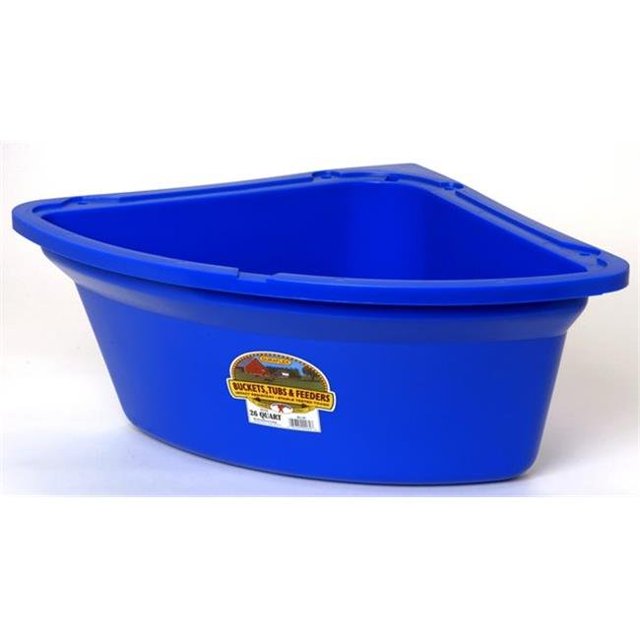 Miller Manufacturing PCF6 Mangeoire d'Angle 26 Qt., Bleu