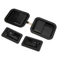 thumbnail image 3 of Ch135206, Poignée de Porte Extérieure Intérieure en Alliage d'Aluminium 4PCS Anti-Rouille Terne Noir pour le Remplacement de Voiture pour TJ 1997-2004, 3 of 8