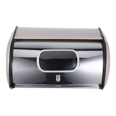 Stainless Steel Bread Box Countertop Bread Storage Box With Window Modern Bread Box For Kitchen Stainless Steel Bread Holder