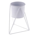 thumbnail image 1 of yuksok Iron Plant Stand Garden Planter Flower Pot Shelf Rack Black White, 1 of 9