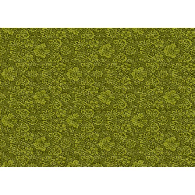 Ahgly Company Machine Washable Indoor Rectangle Transitional Pistachio Green Area Rugs, 2' x 5'
