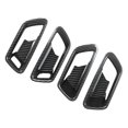 thumbnail image 2 of 4PCS Door Inner Handle Trim Panel Carbon Fiber Style Left Drive Side Replacement for Ford Maverick Pickup 2022+, 2 of 12