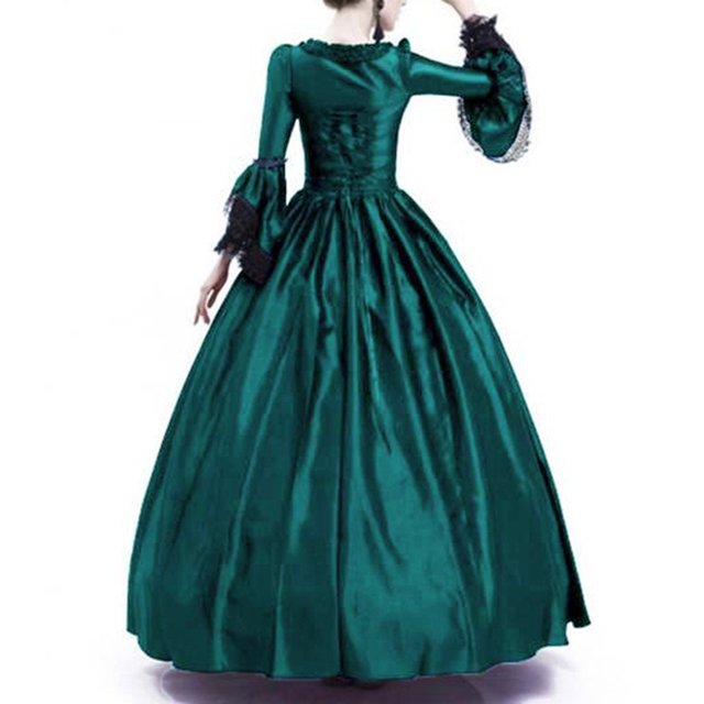 Bigersell Robes pour Femmes Offres Décontractées Robe Maxi à Col en U Manches 3/4 Style D-135 Robes de Mariage pour Mariée Grande Taille Robes d'Été, Vert TTG