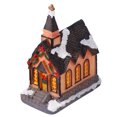 thumbnail image 4 of MasteelfCA 1Pc Christmas Luminous House with LED Light Resin Villa Craft Party Ornament, 4 of 8