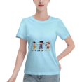 thumbnail image 1 of T-Shirt Basique à Manches Courtes pour Femmes une Pièce, 1 of 6