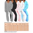 thumbnail image 2 of LUXUR Ensemble de Pyjama Sport Épais en Polaire pour Femmes Blanc 3TG, 2 of 4