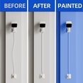 thumbnail image 5 of 204.8in (XS+S Size) Cord Hider Wall, Cord Cover,Wire Covers for Cords, Paintable Cable Concealer Raceway, PVC Cable Management System，White,, 5 of 5