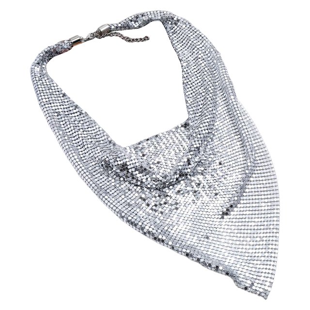 Collier pour Femmes Fête Filles Mode Collier Ajustable Ras-de-Cou Réglable Faux Dames Cérémonie Ras-de-Cou Décoration de Cou Bijoux Cadeau d'Anniversaire Argent