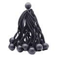 thumbnail image 1 of jinwen 10x Ball Bungee Cords Tent Tarp Fix Rope Tie Down Strap Elastic Rope for Black, 1 of 9