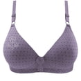 thumbnail image 2 of UPPADA of Days Full Coverage Plus Size Bra Convenient Front Button Bras Cool Liftup Bra Super Gather Wireless Push-Up Bra Lifting Bras Breathable Underwear Bra, 2 of 3