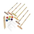 thumbnail image 1 of QualitChoice Wood Exciting Six Player Croquet Set With Colored Balls Outdoor Fun And Family Recreation 6 Colored Balls 2 Benchmark, 1 of 6