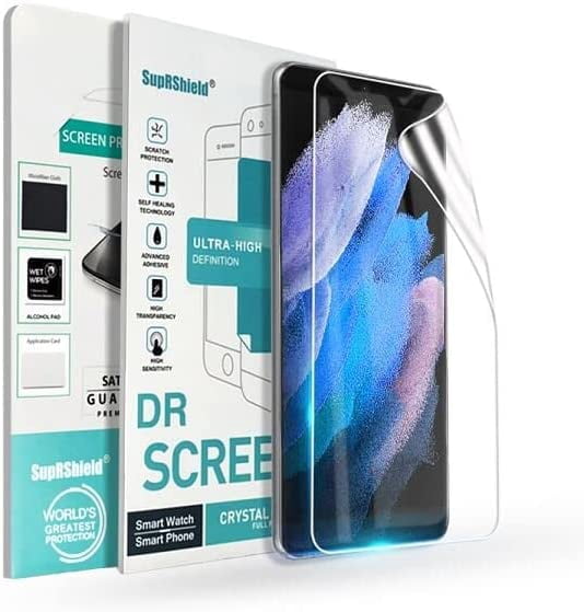 SupeRShield [2 Pack] Hydrogel Screen Protector for Samsung Galaxy S23 Ultra 5G Full Coverage Soft TPU Protective Film, Anti-Glare HD Ultra Clear No-Bubble Anti Fingerprint