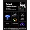 thumbnail image 2 of VEVOR 7-in-1 Wireless Weather Station, 7.5-Inch VA Display, Solar Powered Outdoor Sensor, Rain Gauge, Indoor Outdoor for Weather Forecast, Temperature, Humidity, Wind Speed and Direction (No WiFi), 2 of 9