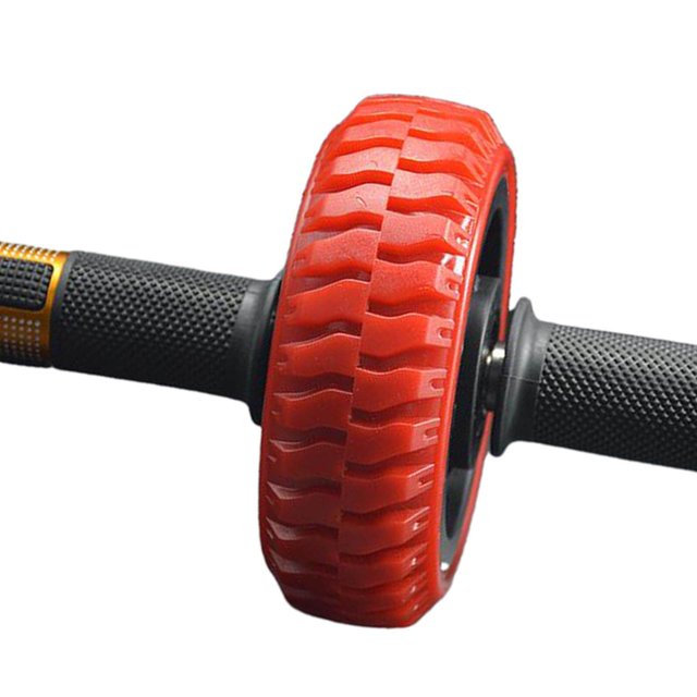 Maoww Portable Ab Wheel Workout Abdomen Exerciser Roller Home Gym Trainer Red