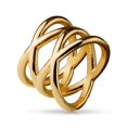 thumbnail image 2 of Double X Design Ion Plated Stainless Steel Rings - Sold Separately, 2 of 5