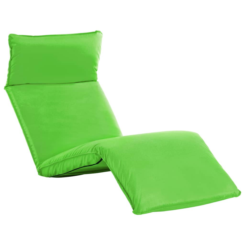vidaXL Chaise Longue Pliable Tissu Oxford Vert