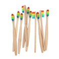 thumbnail image 1 of facefd 4/6/10PCS Rainbow-colored Double-core Bristles Eco-friendly Bamboo Toothbrush, 1 of 6