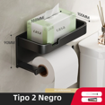 thumbnail image 2 of Permo Wall Mounted Toilet Paper Holder for Bathroom Aluminum Tissue Box Waterproof Space Storage Rack, 2 of 5