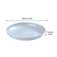 thumbnail image 3 of Fridja 11 inch Large Dinner Plates, Solid Color Antifall Round Plates, Unbreakable Dinner Plastic Vegetable Plates, Snack Plates Dining Table Bones Plates Garbage Plates Salad Plates, 3 of 3