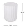 thumbnail image 2 of Outdoor Light Weight Concrete Side Table, 2 of 7
