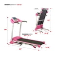 thumbnail image 2 of Sunny Health & Fitness P8700 Pink Treadmill, 2 of 6
