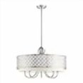 thumbnail image 3 of Livex Lighting 41105-91 Pendant Chandelier, Brushed Nickel, 3 of 4
