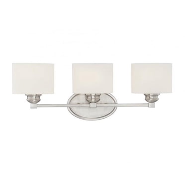Savoy House Kane Barre de Bain 3 Lumières en Nickel Satiné