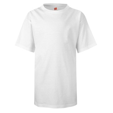 Hanes Nano-T Kids` T-Shirt, M, White