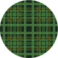 thumbnail image 1 of Ahgly Company Tapis d'Intérieur Ronds Transitionnels Lavables à la Machine, Vert Lime Foncé, 3 Pieds Rond, 1 of 7
