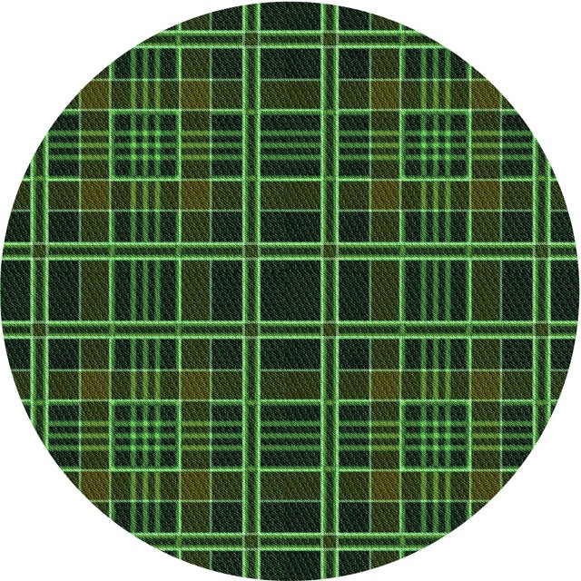 Ahgly Company Tapis d'Intérieur Ronds Transitionnels Lavables à la Machine, Vert Lime Foncé, 4 Pieds Rond