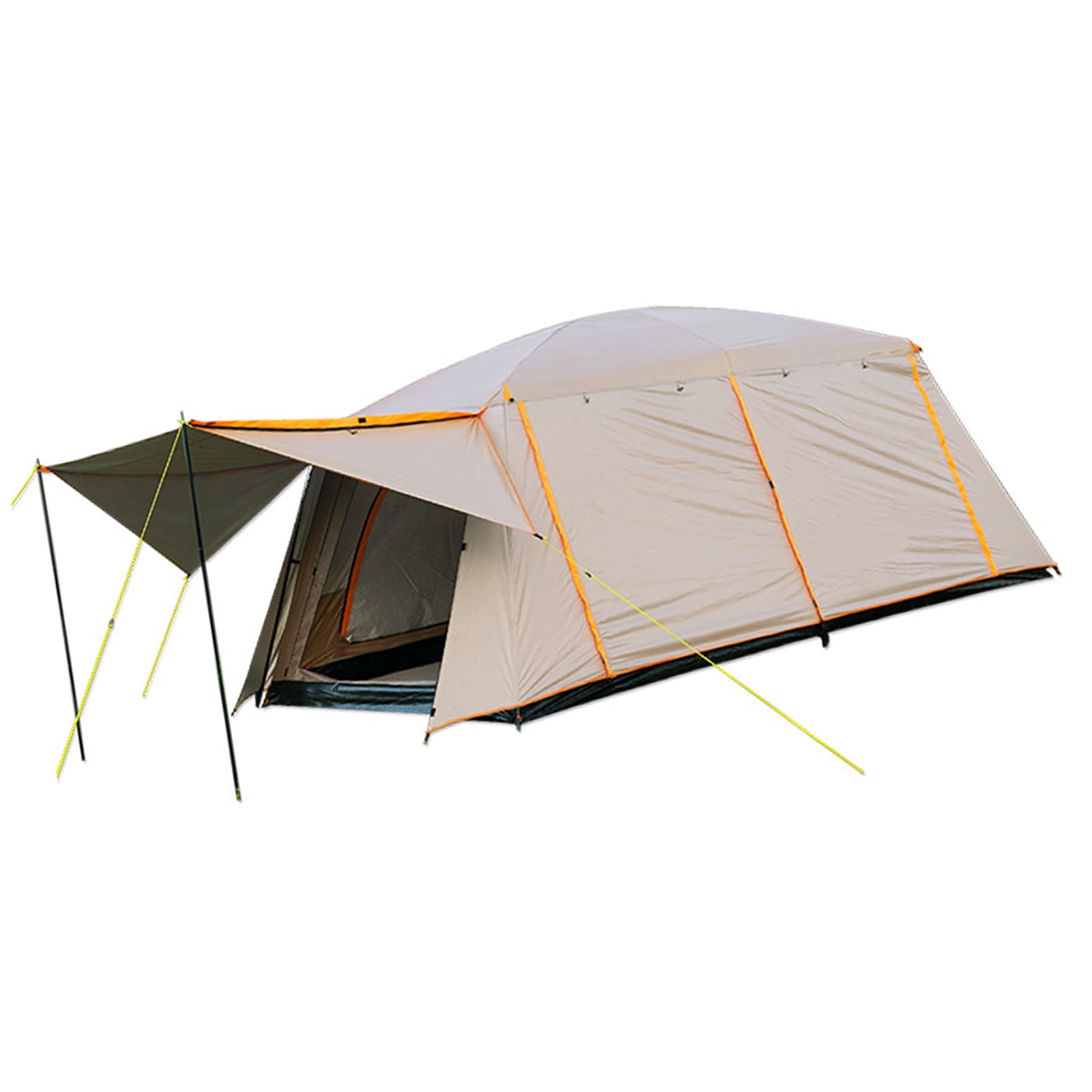 Ejoyous Camping Tent, Backpacking Large Capacity 2 Room Camping Tent, Water Resistants, Portable Picnic Tent, Ideal for Outdoor Camping, Hiking, Fishing