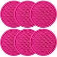 thumbnail image 1 of ORUYROP PinePoem Car Cup Holder Coaster with Bling Crystal Rhinestone, 6 Pack Universal Auto Anti Slip Cup Holder Insert Coaster, Car Interior Accessories 2.75in, 1 of 4