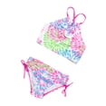 thumbnail image 3 of Faithtur 2Pcs Maillots de Bain d'Été pour Enfants, Hauts Floraux + Slip à Cordon, 3 of 10