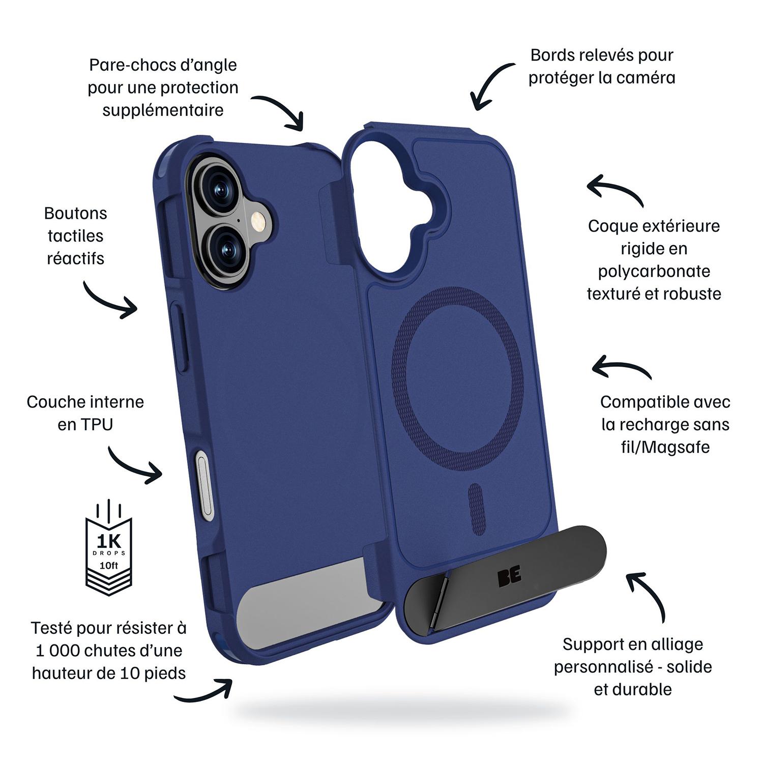 Blu Element Armour Ultra MagSafe w/Kickstand Case Navy for iPhone 17 Pro Max
