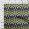 thumbnail image 1 of oneOone Tissu Popeline de Coton Imprimé Chevron Ikat au Mètre 56 Pouces de Large, 1 of 4