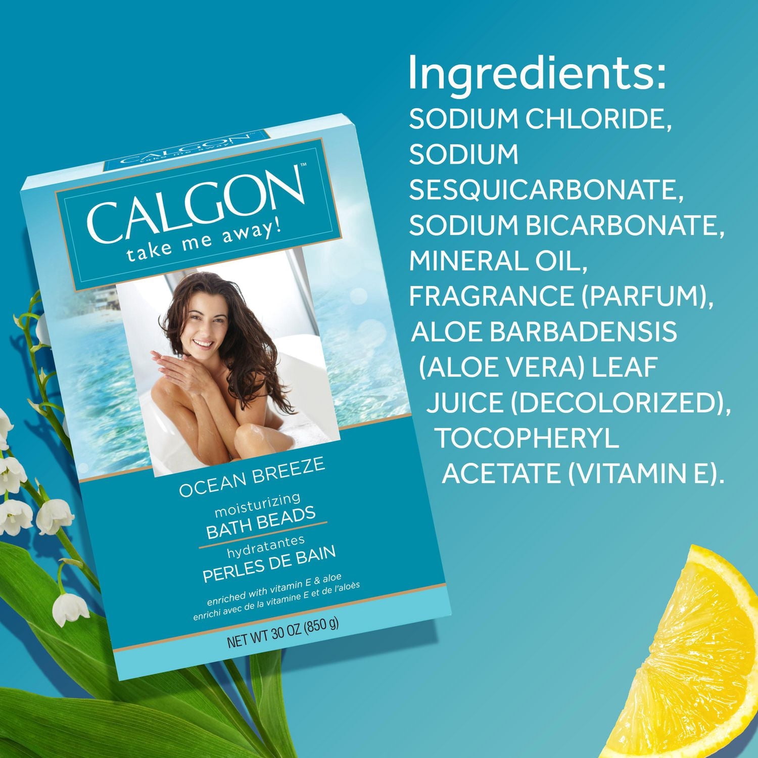 Calgon Take Me Away! Ultra Moisturizing Ocean Breeze Bath Beads